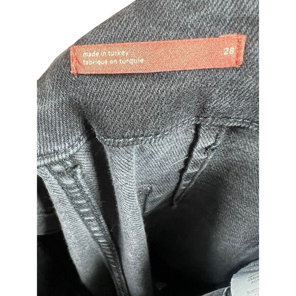 Pilcro Skipper Black Ankle Jeans Women 28‎ Wide Leg Stretch High Rise Anthro - Picture 11 of 14